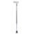 TryFit Aluminium Walking Stick for Adults – Lightweight Adjustable Walking Cane with PVC Grip & Anti-Skid Rubber Tip | 10-Level Height Adjustment | Strong Single-Leg Support Stick (Silver)