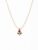 Gold-Tone Rose Pendant Necklace for Women with Red Crystal, Floral Charm Chain Stainless Steel Anti Tarnish Waterproof Hypoallergenic, Gift for Her