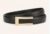 Women’s Slim Leather Belt with Gold Rectangular Buckle Adjustable Waist Design for Dresses Jeans Skirts Outfits
