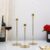 The Purple Tree Metal Royal Candle Holders For Tapered Candles, (Pack Of 3, Golden), Tapered Candle Holder, Tealight Holder, Best Gift For Christmas Decor, Christmas Decoration, Dining Table
