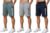 Mahira Hosiery Pack of 3 Printed Shorts for Men | Comfortable Polyester Sports Half Pants