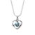 Clara 925 Silver Olesya Heart Pendant Earrings Chain Bracelet Ring Anklet | Gift for Women & Girls| Platinum Plated | Swiss Zirconia | Jewellery Set