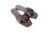 Gaya Women’s Brown Bow Slide Sandals, Flat Slip-On, Square Toe, Vegan Leather Strap Cushioned Comfort For All Day Wear