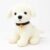 Babique Dog Plush Soft Toy Cute Kids Animal Home Decor Boys/Girls/Baby (25 cm, White)