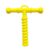 B-Arm Chewy Tube- Spiral Design (Yellow) | Chewing Tube for ADHD, Autism & Sensory Disorder | Upgraded Design for Oral Stimulation | Teether Toy for Children & Adults (Weak Chewers)