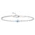 Clara 925 Silver Evil Eye Chain Adjustable Bracelet Gift for Women & Girls