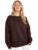 LEOTUDE Women’s Boyfriend Fit Loopknit Sweatshirt | Full Sleeve Drop Shoulder | Sweatshirt for Women