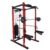 Gamma Fitness Power Squat Rack Commercial Heavy Duty with Rubberised J-Hooks & Protective Spotters | for Professional Total Body Workout (3 Varients) (Power Rack with Half Crossover PR-22 Luxury)