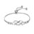 Shining Diva Fashion Latest Stylish Crystal Charm Bracelet for Women and Girls