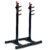 Multi-Functional Heavy-Duty Squat Rack, Fully Adjustable Stand with 4 Weight Plate Holders and Height Adjustment for Home Gyms, Barbell Stand for Squats and Strength Training – Black & Red