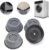 VazzLox Anti Vibration Pads for Washing Machine Washing Machine Feet Pads Shock Absorber Noise Cancelling Washer Support, Washing Machine Anti Vibration Pad Heightening Pads with Suction