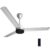 Colorbot Stella BLDC Ceiling Fans 1200mm | BEE 5 Star Rated Power Saver | AeroQuiet+ Technology | 370 RPM | Remote Control (Boost, Timer, LED, Reverse Mode) | 4 Years Warranty (Arctic White)