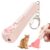 Qpets® Cat Laser Pointer with 5 Switchable Patterns, USB Rechargeable, Pink