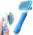 Self Cleaning Slicker Brush for Dogs & Cats | Pet Grooming Brush, Shedding, De-Matting, Hair Removal, One-Click Cleaning Button
