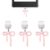 Mobile Charger Protector, Dust Plug Charm Set of 3, Zinc Alloy Phone Charger Port Cover, Decorative Dust Plug for Kindle Paperwhite, Stylish Accessories for Daily Use, Outing, Party