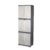 Cello Novelty Large Plastic Cabinet with Dustproof Doors| 3 Year Warranty | Almirah, Cupboard, Wardrobe for Home, Living Room, Bedroom, Kitchen, Office, Outdoor| White & Grey Colour