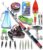 7 ft Special Fishing Set Combo SE-2 Red Fishing Rod (210 cm, 0.198 kg, Red)