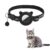 Qpets® Cat Collar with Bell, Cute Cat Collar with Silicone Airtag Holder & Quick Release Button & Safe Night Reflective