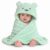 BRANDONN New Born Baby Blanket Pack of Super Soft Bathrobe Wrapper Bath Towel for Boys, Girls, Babies (Green Dog, Length 82 cm x Width 82 cm, 0-12 Months)