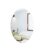 Unframed Oval Shape Adhesive Mirror Sticker for Wall On Tiles Bedroom Living Room Basin Mirror Bathroom Wall Mirror Both Side Sticker Acrylic Wall Mirror Full Length, Silver, 1 Count