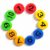 Round Number Magnet 1 to 10 Fridge Magnets Refrigerator Magnetic Sticker Home Decoration Toys 3 cm Dia 10 Piece