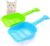 Dog Trust 2 PCs Cat Litter Scoop Shovel – Cat Cleaning Tool – Cat Sand Cleaning Product, Cat Litter Scooper, High Durable Plastic Cat Litter Scooper, Litter Scoop Cum Shovel (Colour May Vary)