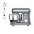 DYLECT® BetterMix Stand Mixer for Home | 1300W Powerful Motor | 5L Removeable Bowl | 8 Speed + Pulse Function | Dough Hook, Whisk, Beater & Splash Guard | Anti-Skid Design | Planetary Motion