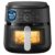 PHILIPS Air Fryer NA231/00 with touch panel, uses up to 90% less fat, 1700W, 6.2 Liter, with Rapid Air Technology (Black),Cooking window, Extra Large