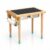 Ariro Montessori Sensory Play Table for Toddlers with 2 Stainless Steel Bins – Flisat Wooden Messy Activity Table with Blackboard Lid for Water, Sand & Art Play – Ideal for Home, Children (Blue)