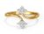 Heer Collection Cubic Zirconia Adjustable Golden Lotus Design Ring For Men And Women