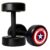 FITRXX Round Shape Rubber Dumbbells Set for Men & Women Professional Exercise Dumbbell for Full Body Workout | captain America black American Dumbbell | Set of 2 | 7.5 kg pair