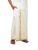 Ramraj Cotton Men Cotton Blend Readymade White & Cream Dhoti With Gold Jari Border Genxt| Single Layer