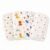 Premium 100% 6 Ply Pure Cotton Baby Muslin Burp Towel (Pack of 4), Burp Cloth, Washcloth, Lightweight, Breathable, Natural Dyes, Unisex, White