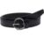 Women Black Synthetic Leather Belt with Stylish Round Metal Buckle Adjustable Waist Strap for Jeans Dresses Casual Formal Wear Durable Design