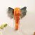 ATRANGI STUDIO Handpainted Wooden Elephant Wall Decor | Ethnic Wooden Wall Art | Symbol of Strength & Wisdom | Wall Hanging for Home, Corridor & Balcony | Ready to Hang | 11 Inch, Orange