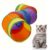 STORE 2508 Foldable Cat Tunnel Toy with Hanging Ball, 130 cm