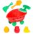 PLUSPOINT Fruit Beach Toys for Kids 7 Piece Sand Toys Including Fruit Theme Strawberry Shape Trolley, Rake, Shovel, 3 Sand Molds Sandbox Toys for Toddlers 3-10