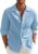 Combo of Men’s Casual Cotton Blend Shirt || Long Sleeve Button Down with Spread Collar | Lightweight Breathable Fabric | Stylish Solid Shirt for Beach, Office & Everyday Wear Pack of 2