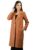 CHKOKKO Women Chic Winter Coat Single Breasted | Knee Length Design with Buttoned Closure and Practical Front Side Pockets for Stylish and Comfortable Wear