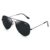 grey jack Aviator Sunglasses,Glass Lens Metal Frame Classic Military Style, 100% UV Protection Eyewear for Men Women 110102