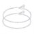 TRUESILVER ACPL 925 Sterling Silver Anklets for Women & Girls | BIS Hallmarked Elegant Modern Anklet Jewelry for Wedding Anniversary Birthday (Pair)