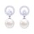 CLARA 925 Silver Dante Pearl Pendant Earrings Chain Bracelet Ring for Women | Gift for Girls | Platinum Plated | Swiss Zirconia | Jewellery Set