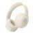 pTron Studio Evo 70hrs Playtime Wireless Over Ear Headphones w/HD Mic, Dual Device Pairing, Low-Latency Game/Movie/Music Modes, Punchy Bass, BT5.3, Voice Assistant & Type-C Fast Charging (Beige)