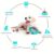 PSK PET MART Interactive Slow Feeder Puzzle IQ Treat Ball Puzzle Ball Pet Dog Food Feeder | Play Toy for Dog Feeding (Color May Vary)
