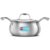 Hawkins 2 Litre Triply Stainless Steel Pro Handi | Induction & Gas Compatible | No Burning | Even Heating | with Stainless Steel Lid | Silver (PSH20S)