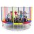 Shopster Fitness GS 16 Feet Jumping Trampoline for Kids & Adults with Safety Enclosure net, Jumper Mat (Supports Weight Capacity of 350 Kgs), Indoor & Outdoor, Heavy Duty (Dia- 16 ft), Rainbow