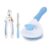 Foodie Puppies Pet Grooming and Cleaning Slicker Brush and Nail Cutter with Filer for Dogs and Cats – (Nail Clipper + Oval Push Slicker) | Gentle Trimmer, Self Clean Brush, Shedding, and Lockable Tool
