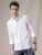 WROGN Men’s Pure Cotton White Shirt | Solid | Slim Fit