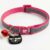 PAWPRO HANDMADE Reflective Cat Collar with Custom ID Tag – Adjustable Collar with Bell for Cats & Small Dogs – Personalized Name Tag (Cotton Candy)