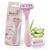 Welme Hair Removal 5 Sweden Steel Blade Razor for Women with Aloe & Vit E Lubricating Strip | Best Reusable Razor for Shaving Private Parts, Face & Pubic Area | Pivoting Head | 1 Extra Cartridge | Contour–fit Technology for Ultimate Shaving | No Bumps, No Cuts | Ideal for All Skin Types (Pink)